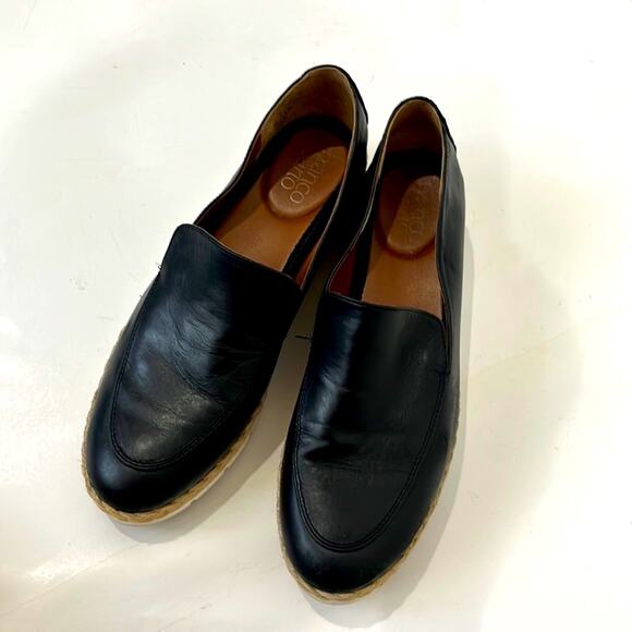 Franco Sarto Loafers chunky platform lug sole with rope trim Sansara Size 8 - Picture 3 of 11